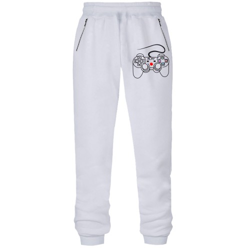 Штани з футера без начісу с джойстиком