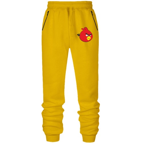 Штаны из футера без начеса Красная птица