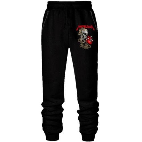 Штаны из футера без начеса Metallica (Heart Explosive)