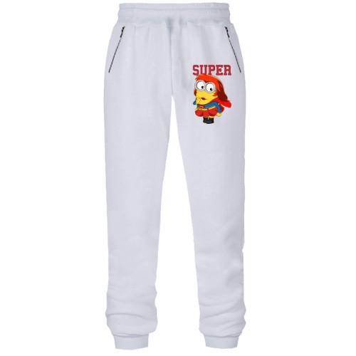Штани з футера без начісу Супер міньйон (дівчинка)
