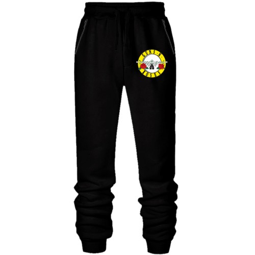 Штаны из футера без начеса Guns'n roses