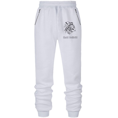 Штаны из футера без начеса Iron Maden