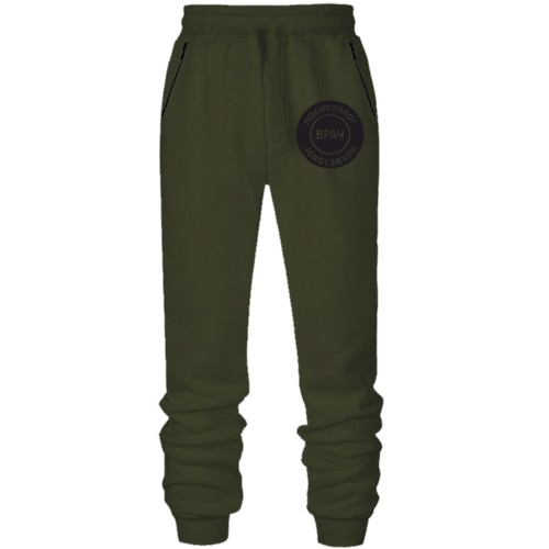 Штани з футера без начісу Лікар похметолог