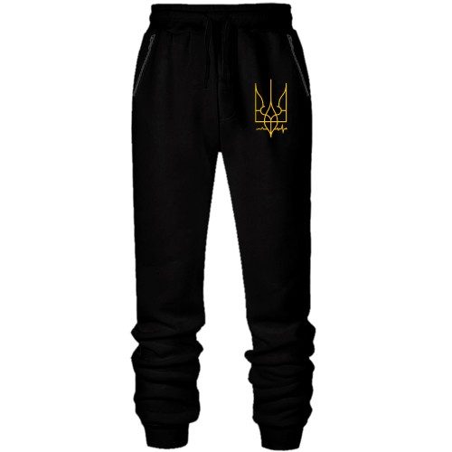 Штаны из футера без начеса с Гербом Украины 