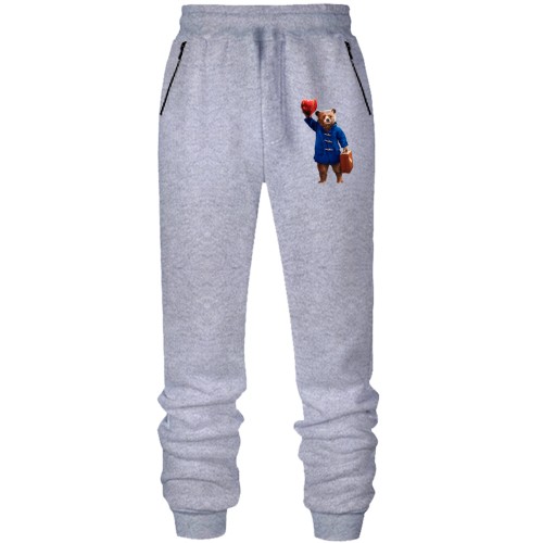 Штаны из футера без начеса с Паддингтоном