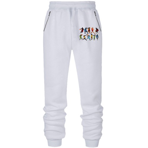 Штаны из футера без начеса с баскетбольными движениями