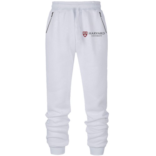 Штани з футера без начісу Harvard University