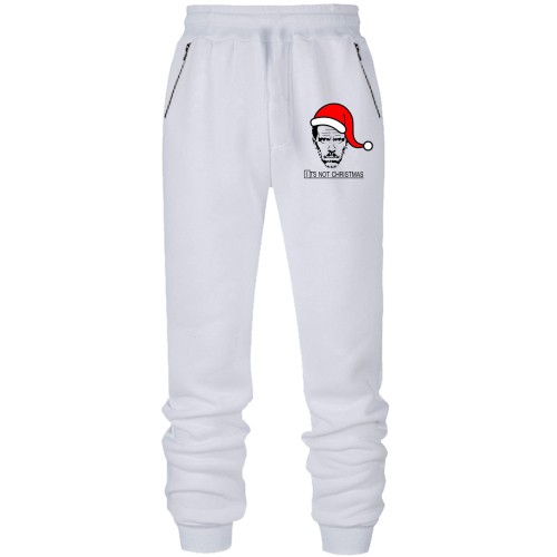 Штани з футера без начісу з Хаусом