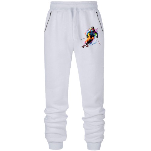 Штаны из футера без начеса с лыжником (2)