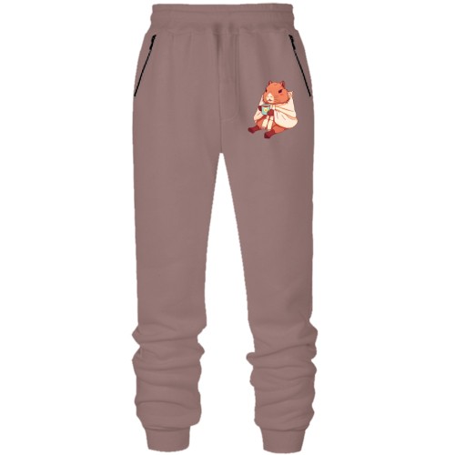 Штаны из футера без начеса 