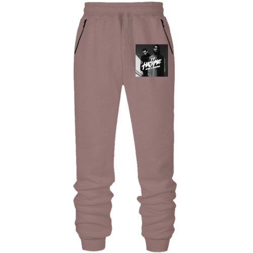 Штаны из футера без начеса 