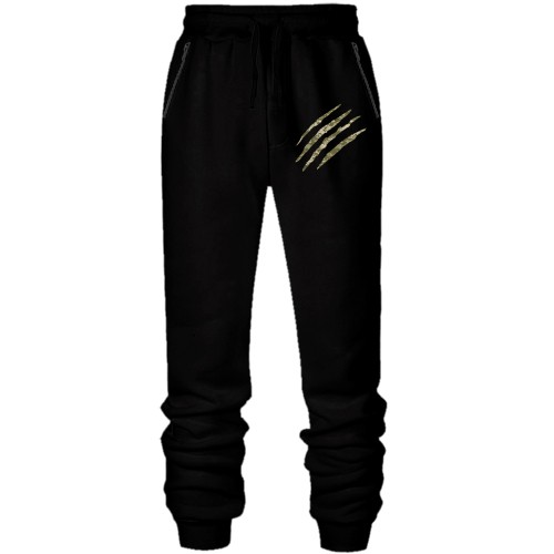 Штаны из футера без начеса Пиксельный внутри