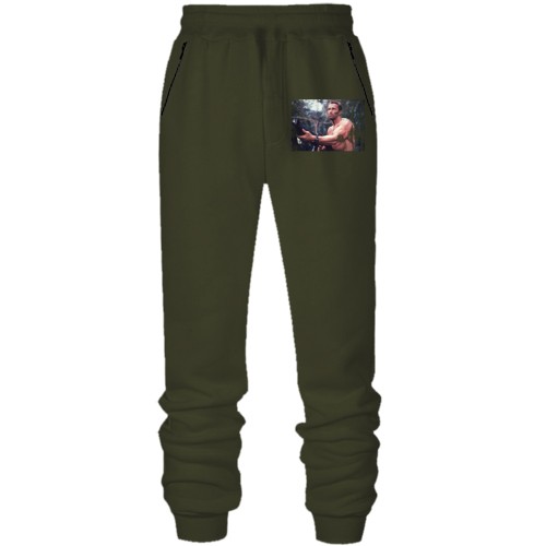 Штаны из футера без начеса с Арнольдом Шварценеггером