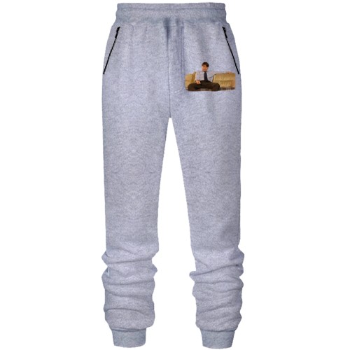 Штани з футера без начісу з Геною Букіним