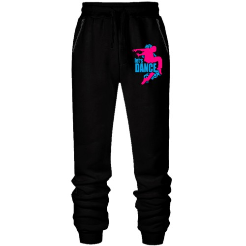 Штаны из футера без начеса Let's Dance