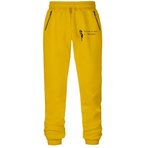 Штани з футера без начісу Не сперечайся зі мною, я - вагітна!