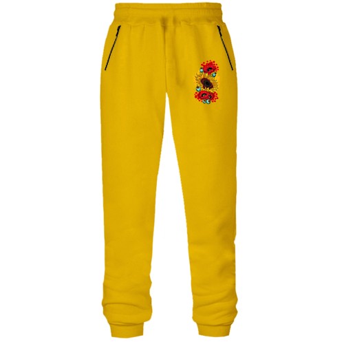 Штаны из футера без начеса 