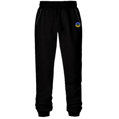 Штаны из футера без начеса Подсолнух Peace Ukraine