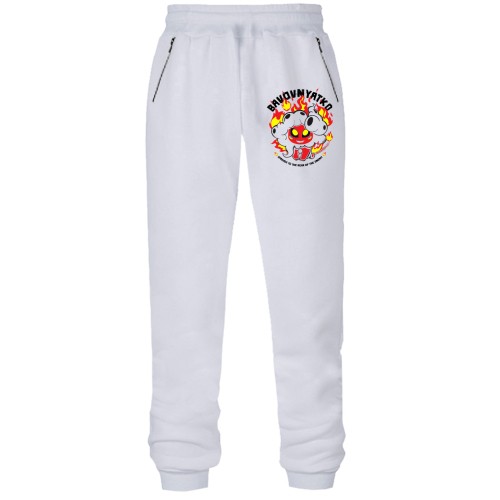 Штани з футера без начісу Бавовнятко