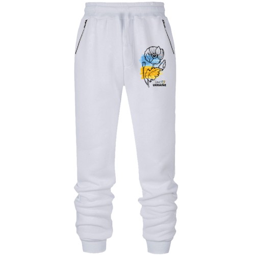 Штаны из футера без начеса Love Ukraine (Цветок)