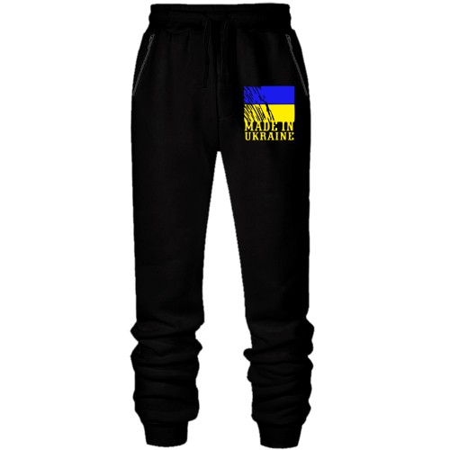 Штани з футера без начісу Made in Ukraine (з прапором)