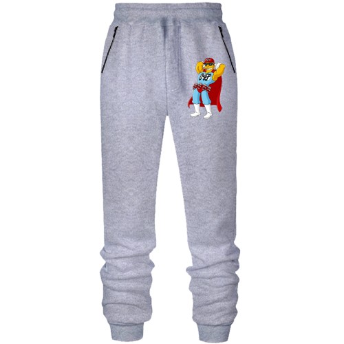 Штаны из футера без начеса с Бирменом из Симпсонов