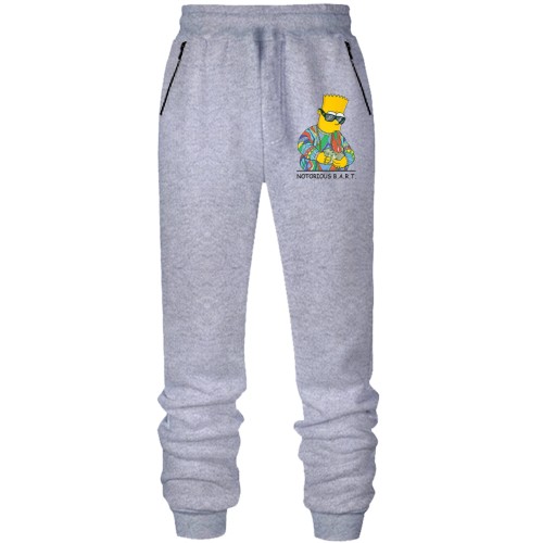 Штани з футера без начісу з модним Бартом Сімпсоном (Notorious Bart)