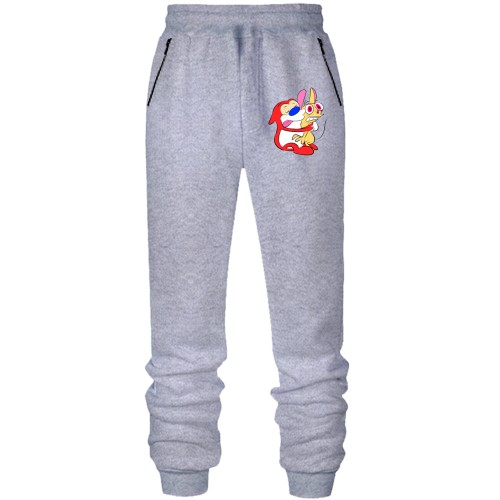 Штани з футера без начісу з Реном і Стімпі