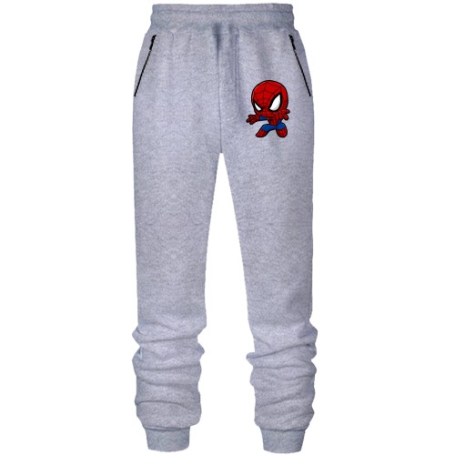 Штани з футера без начісу з маленькою людиною-павуком