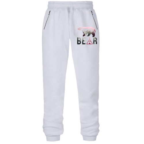 Штаны из футера без начеса с медведицей Mama bear