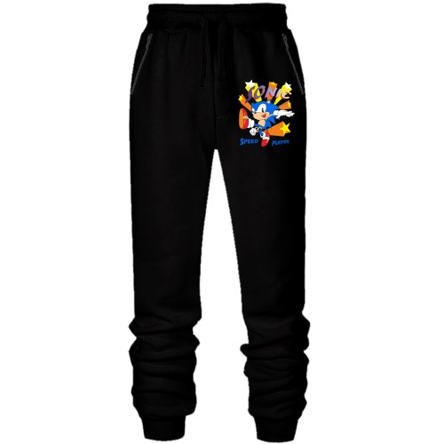 Штани з футера без начісу Sonic player