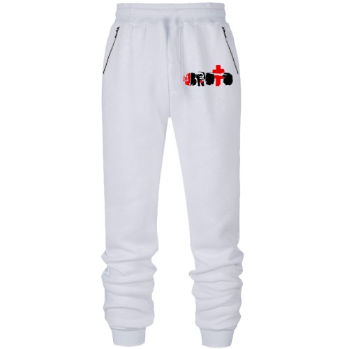 Штани з футера без начісу з лого Brutto (2)