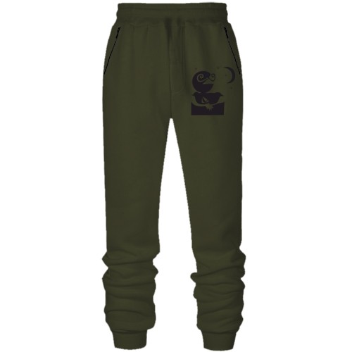 Штаны из футера без начеса Шелдона с месяцем