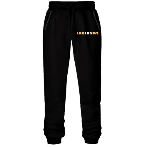 Штани з футера без начісу Exclusive