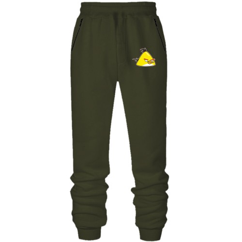 Штани з футера без начісу  Yellow bird