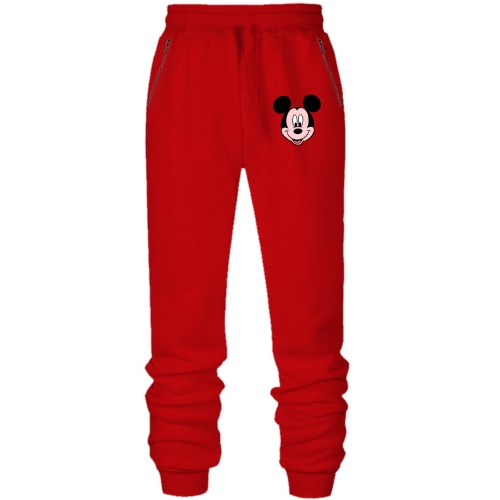 Штани з футера без начісу з Мікі Маусом