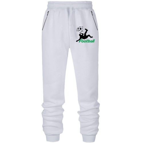 Штани з футера без начісу Я люблю футбол!