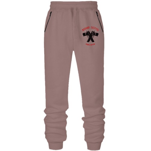 Штаны из футера без начеса 