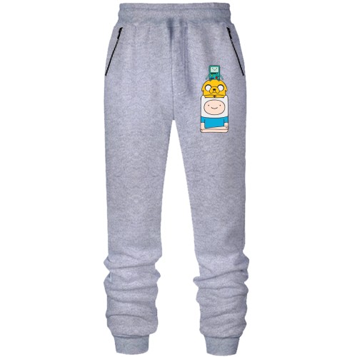 Штаны из футера без начеса Adventure time pyramid