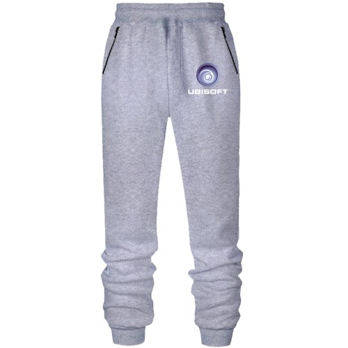 Штани з футера без начісу з логотипом Ubisoft
