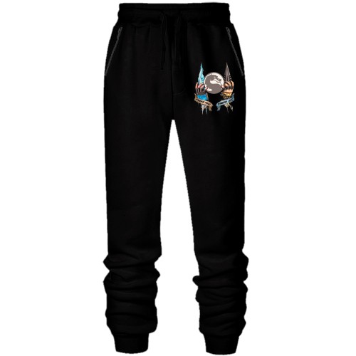 Штаны из футера без начеса с клинками из Mortal Kombat