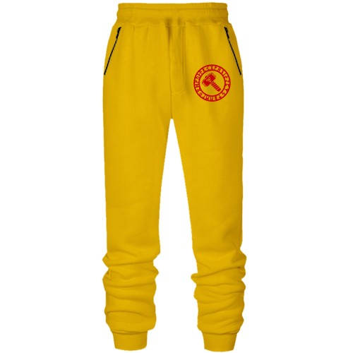 Штаны из футера без начеса с молотом Тора