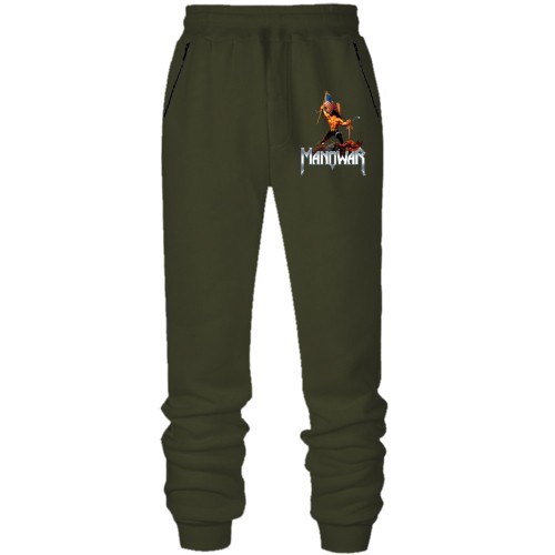 Штани з футера без начісу Manowar - Warriors of the World