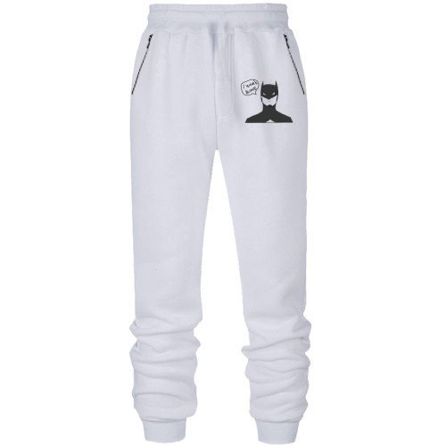 Штаны из футера без начеса Batman - i work alone