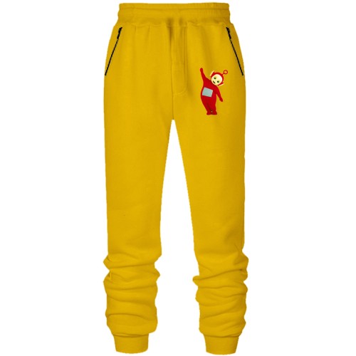 Штани з футера без начісу з телепузиком По