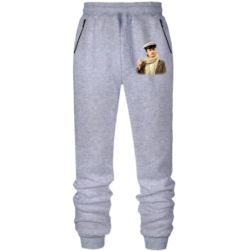 Штани з футера без начісу з Остапом Бендером