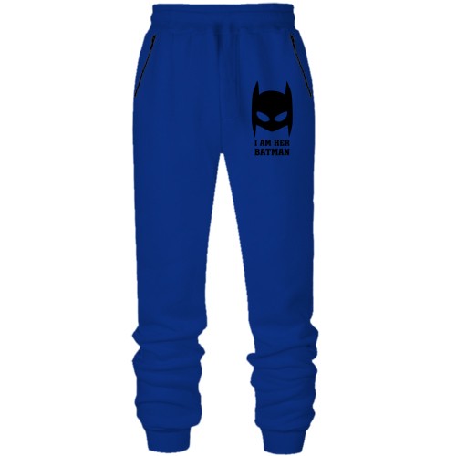 Штани з футера без начісу I am her batman