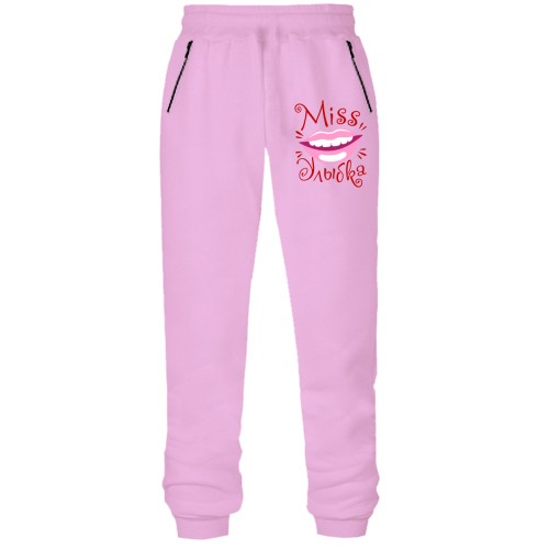 Штани з футера без начісу Міс посмішка