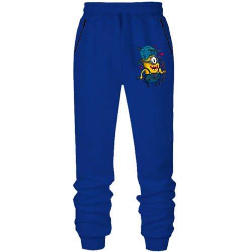 Штани з футера без начісу з міньйоном-Купідоном