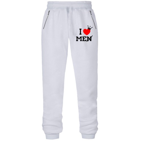 Штани з футера без начісу I love me